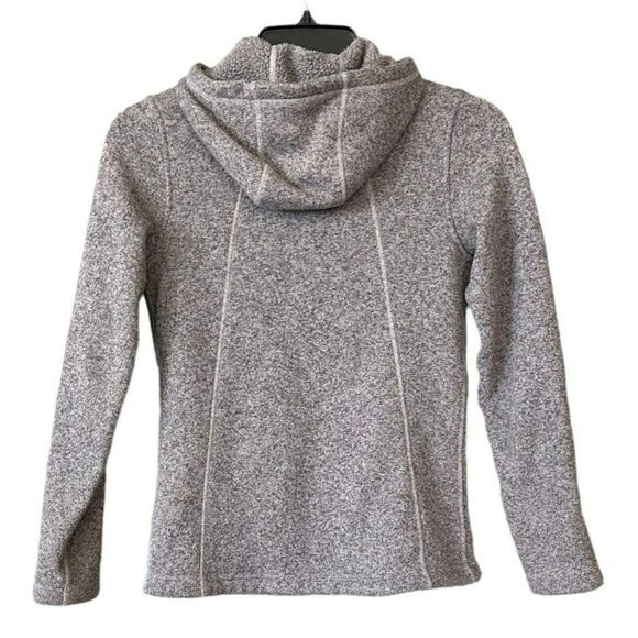 The North‎ Face Purple Full Zip Fleece Lined Hooded Sweater Womens XS - Picture 3 of 7